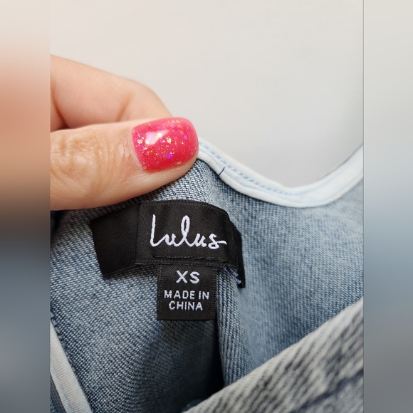Lulu's Denim Mini Dress - Picture 4 of 9